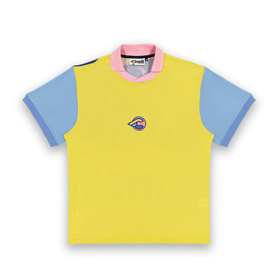 FOOTBALL JERSEY SHANA SADEGHI RAY KITTEN YELLOW & BLUE