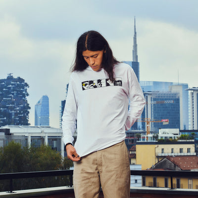 T-SHIRT LONGSLEEVE ACID WHITE