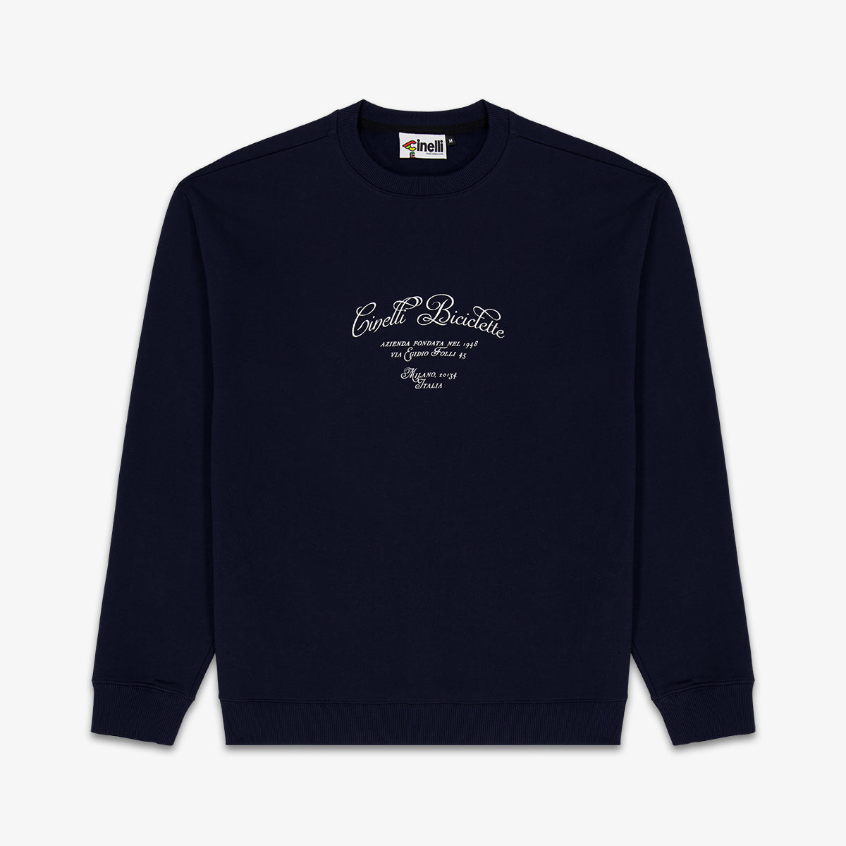 CREWNECK VIA FOLLI NAVY BLUE