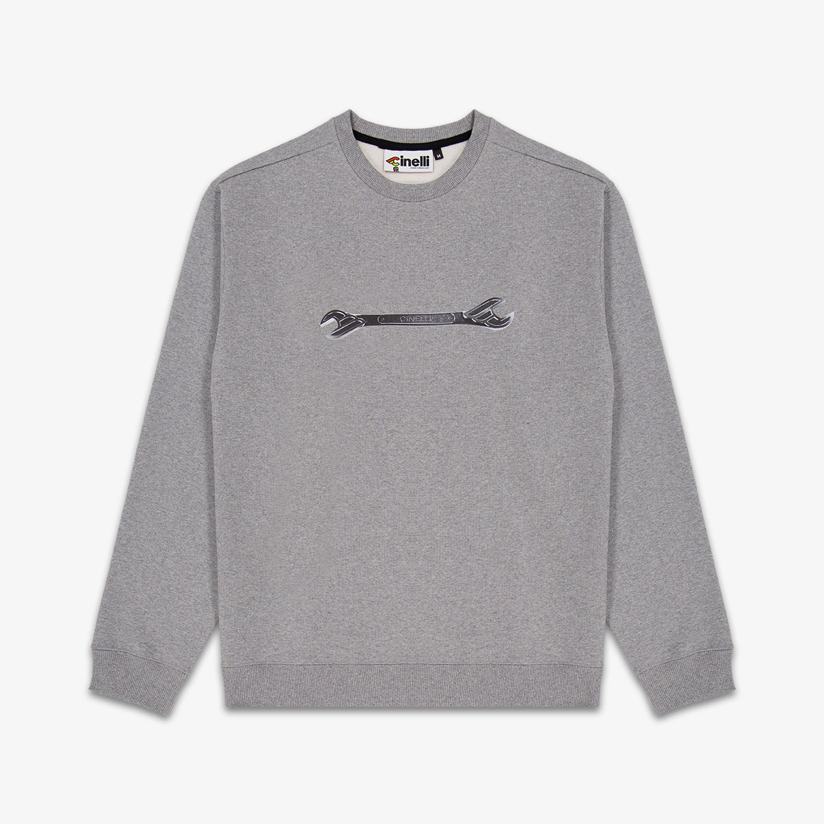 CREWNECK WINGED WRENCH GRAY