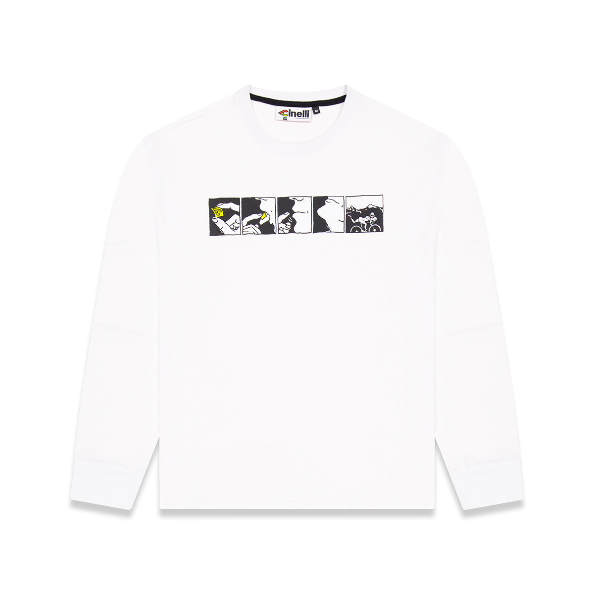 T-SHIRT LONGSLEEVE ACID WHITE