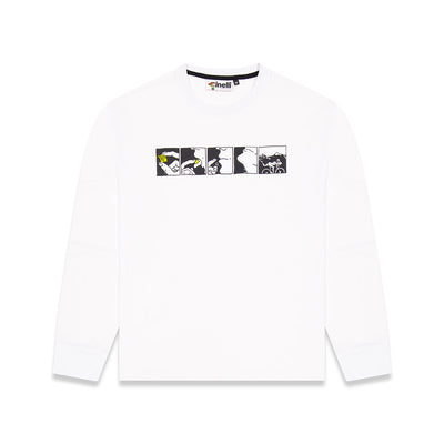 T-SHIRT LONGSLEEVE ACID WHITE