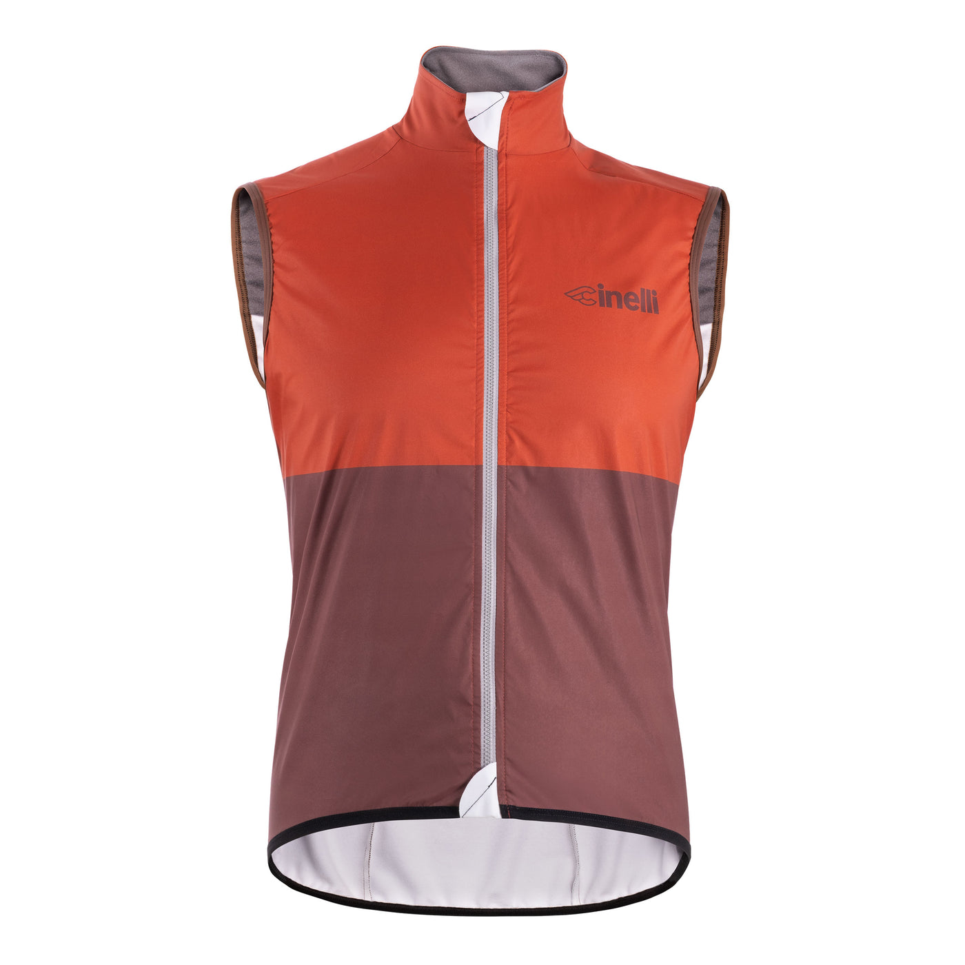 GILET INVERNALE TEMPO BROWN BLOCK