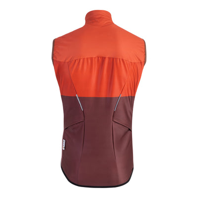 GILET INVERNALE TEMPO BROWN BLOCK