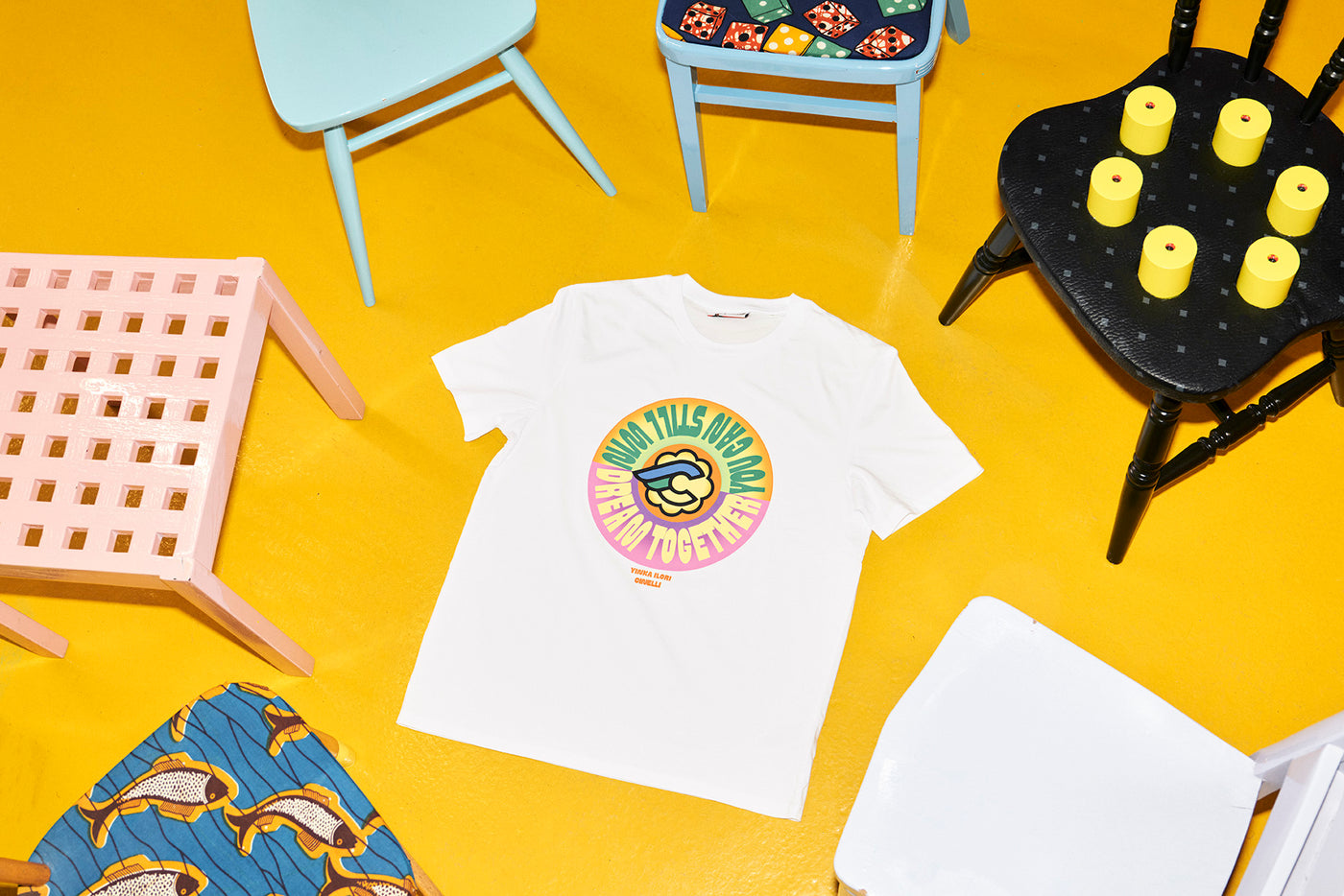 T-SHIRT YINKA ILORI DREAM TOGETHER WHITE