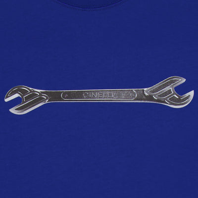 T-SHIRT WINGED WRENCH BLUE