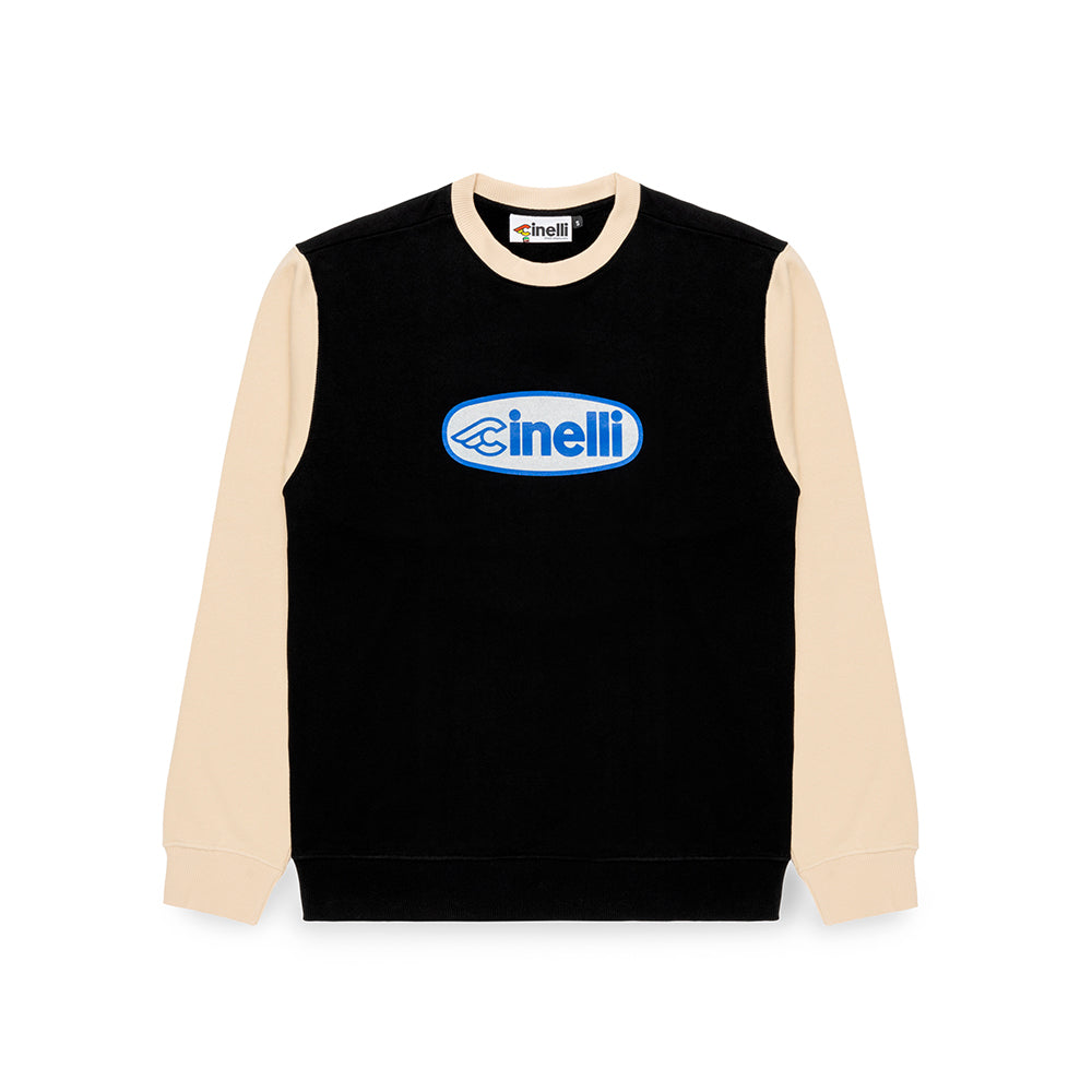 CREWNECK OVAL BLACK & WHITE