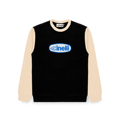 CREWNECK OVAL BLACK & WHITE