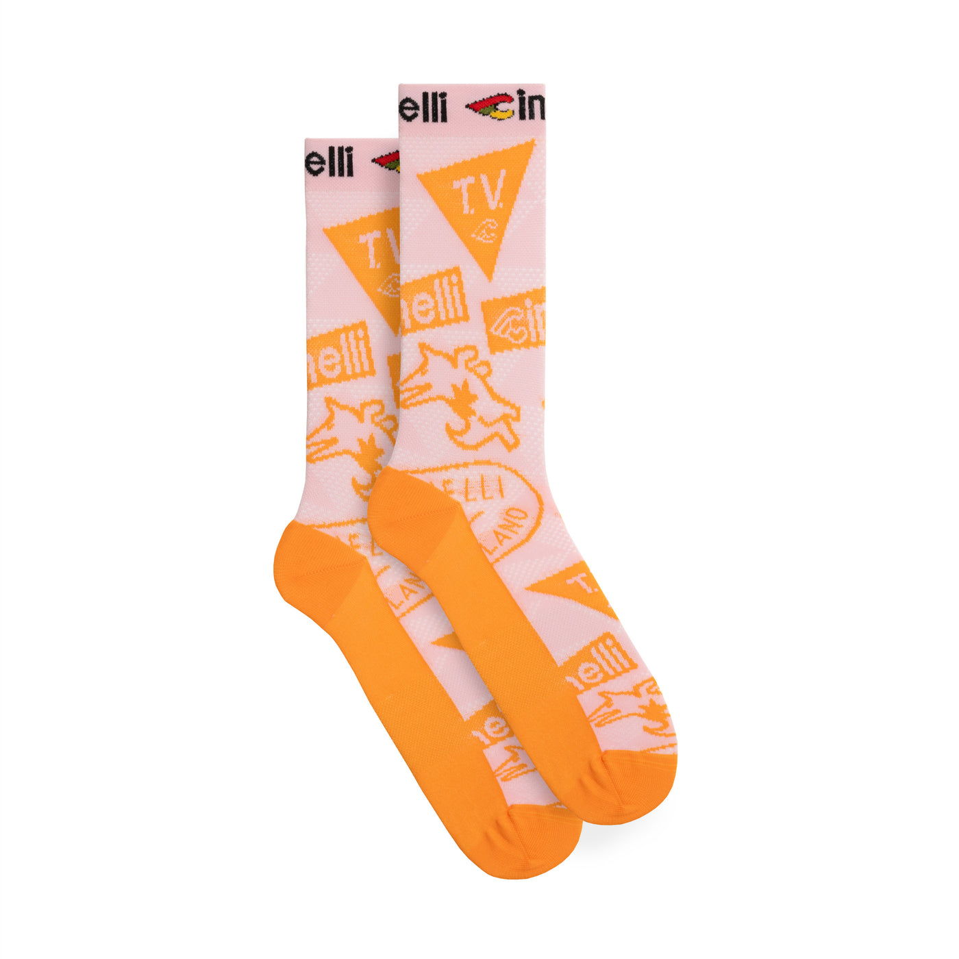 75th anniversary pink orange socks, Socks, IMG.1
