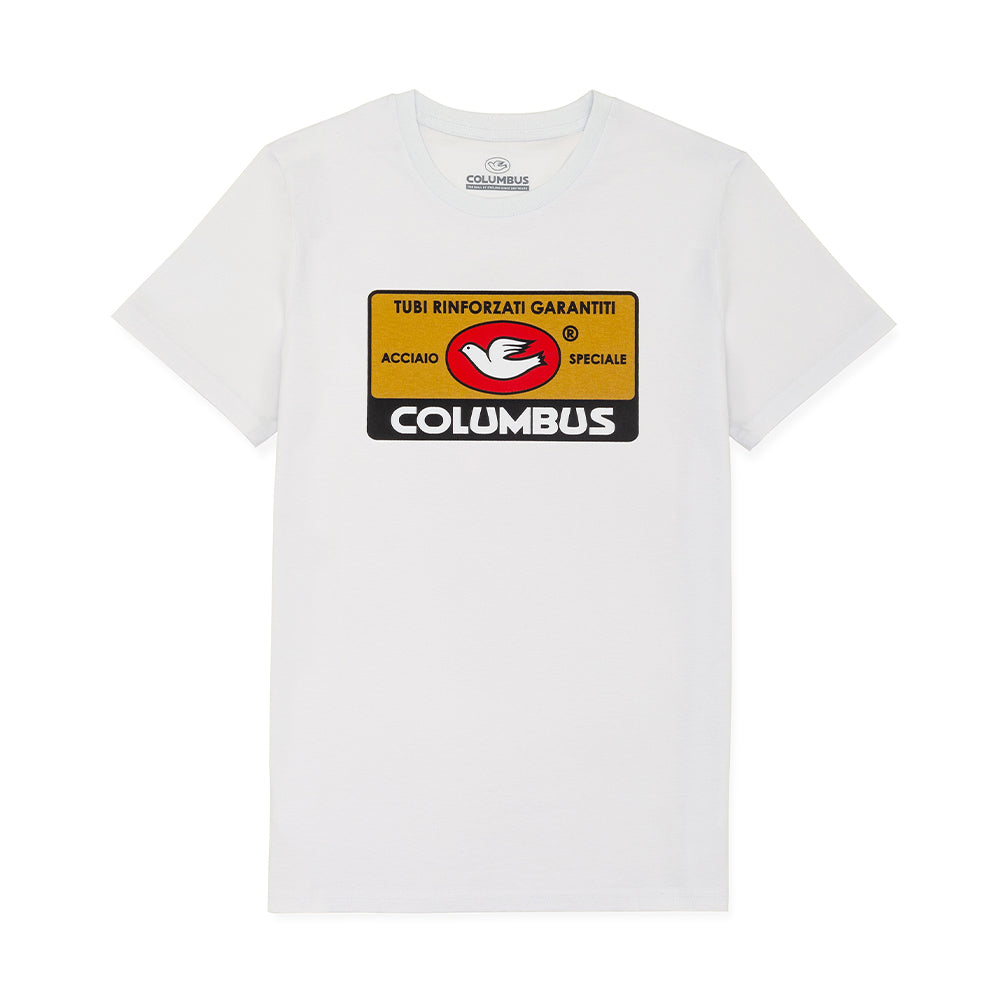 COLUMBUS TAG T-SHIRT WHITE, T-Shirt, IMG.1