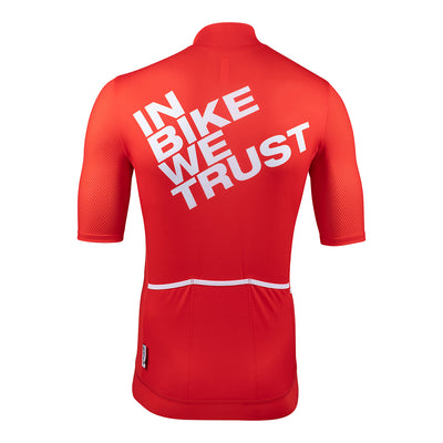 MESH JERSEY TEMPO IN BIKE WE TRUST RED