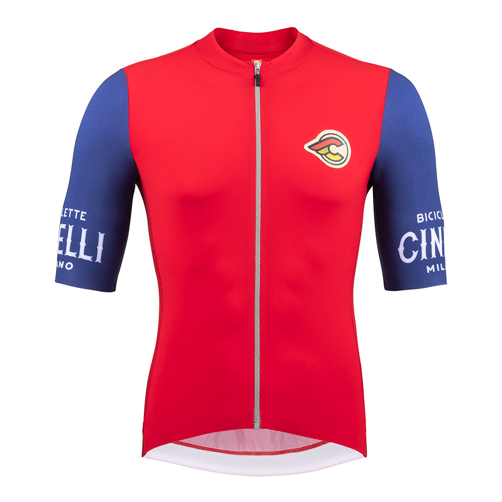 JERSEY SUPERCORSA TARGA RED AND BLUE