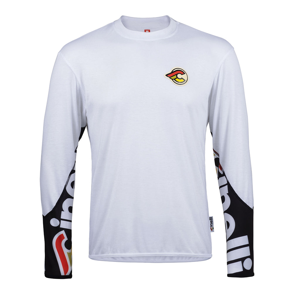 TECH TEE LONGSLEEVE MEGA LOGO WHITE