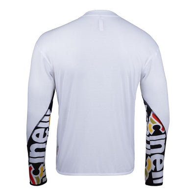 TECH TEE LONGSLEEVE MEGA LOGO WHITE