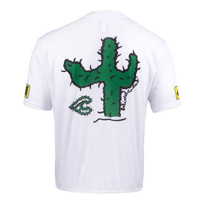 TECH TEE LONGSLEEVE GRAVEL CACTUS WHITE