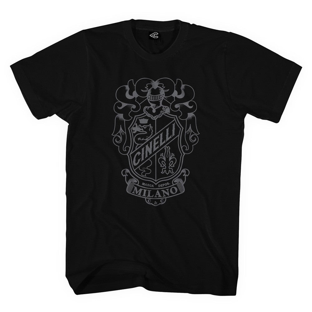 CREST BLACK T-SHIRT, T-Shirt, IMG.1