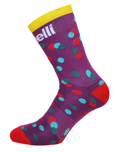 CALEIDO DOTS PURPLE SOCKS, Socks, IMG.3