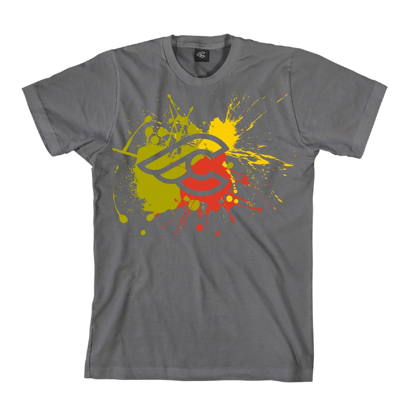 SPLASH CHARCOAL T-SHIRT, T-Shirt, IMG.1